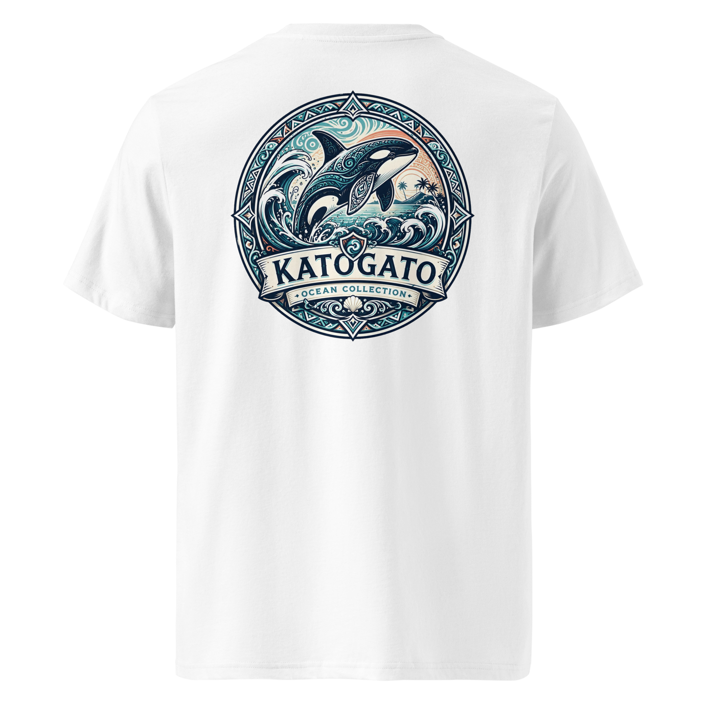 Katogato Ocean Collection - “Orca“  Herren Bio T-Shirt-Hinten