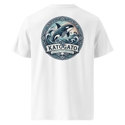 Katogato Ocean Collection - “Orca“  Herren Bio T-Shirt-Hinten