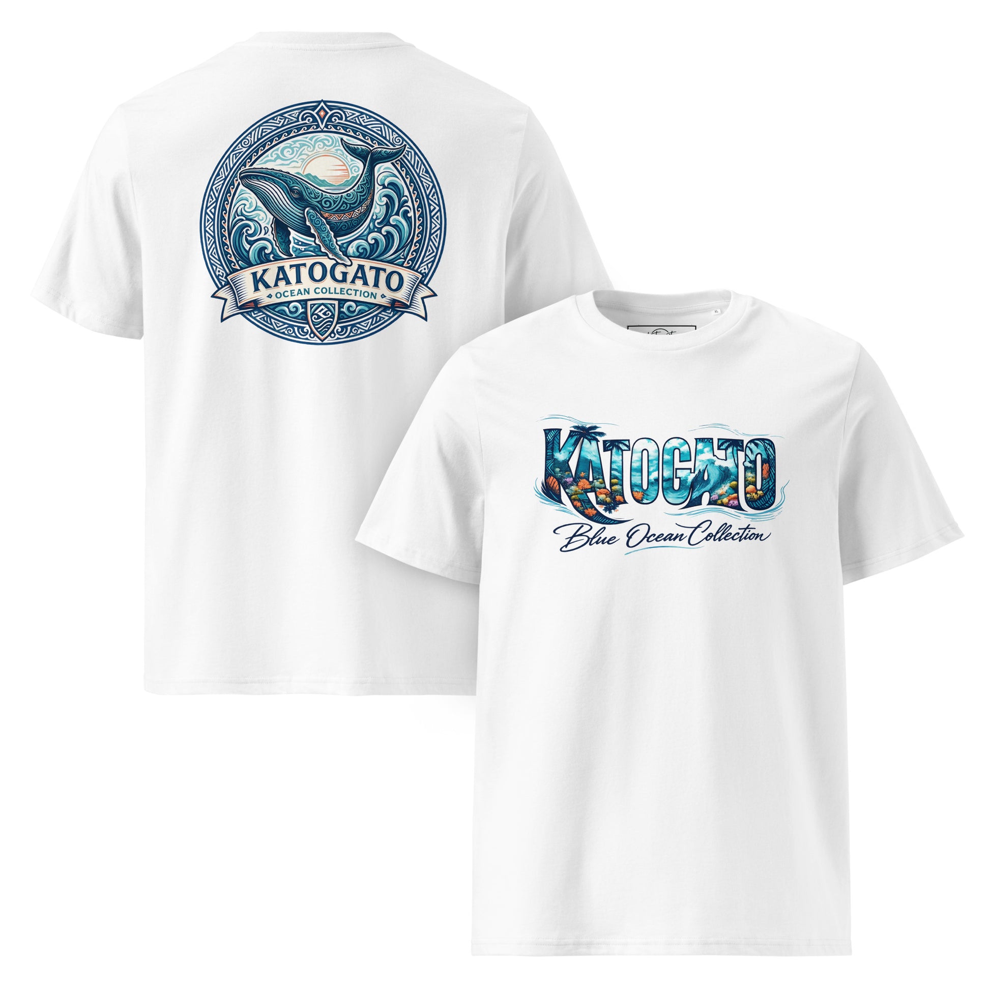 Katogato Ocean Collection - “Whale“  Herren Bio T-Shirt