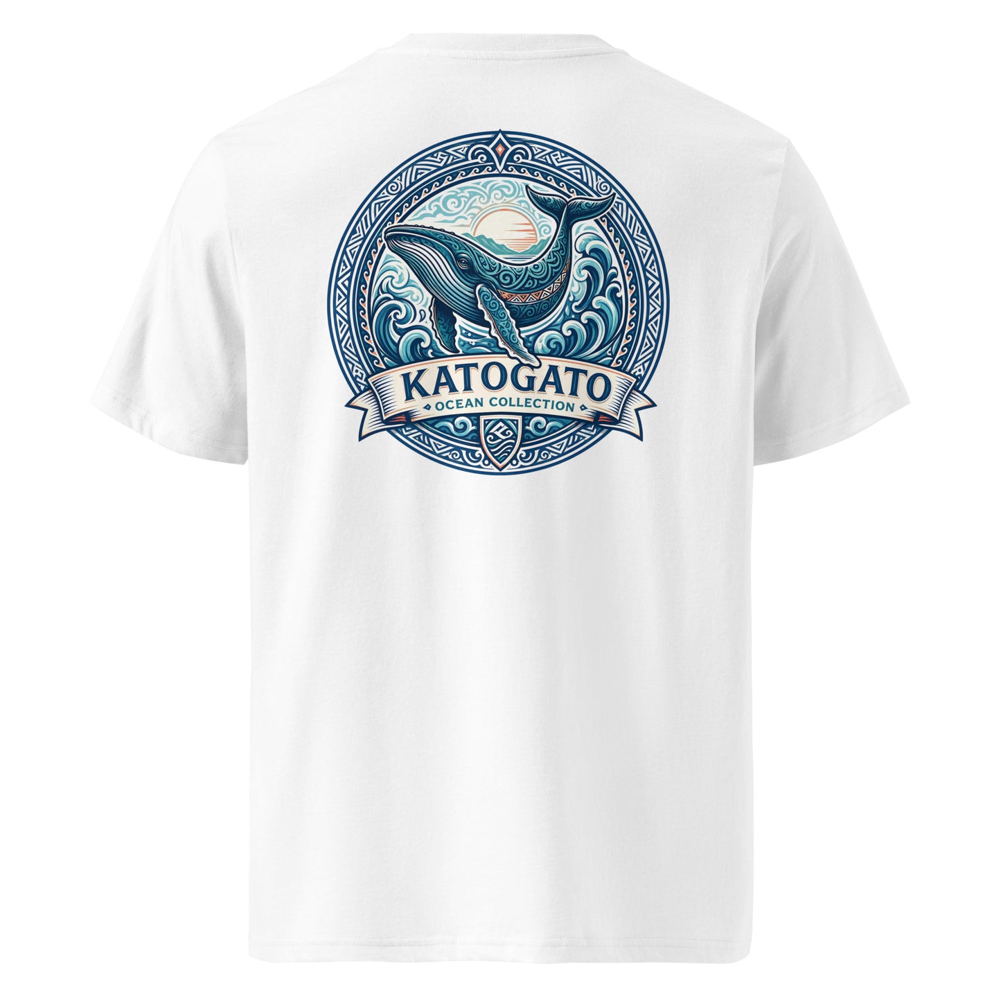 Katogato Ocean Collection - “Whale“  Herren Bio T-Shirt Hinten