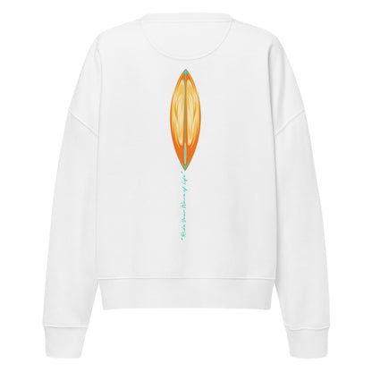Katogato “Raised by Waves“ Damen Bio-Pullover mit Rundhalsausschnitt-hnten