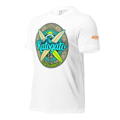 Katogato “Surf-Culture“ Baumwoll-T-Shirt-vorne-left