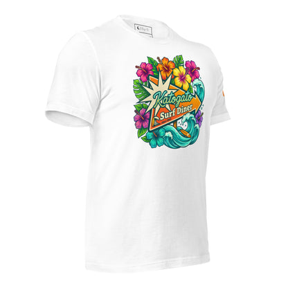 Katogato “Surf-Diner“ Herren-T-Shirt Product mockup