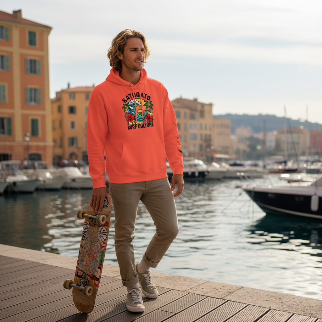 Katogato “Keahi Wave” Herren Premium Hoodie