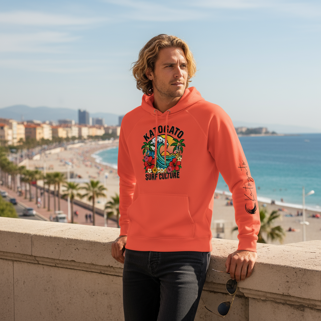 Katogato “Keahi Wave” Herren Premium Hoodie