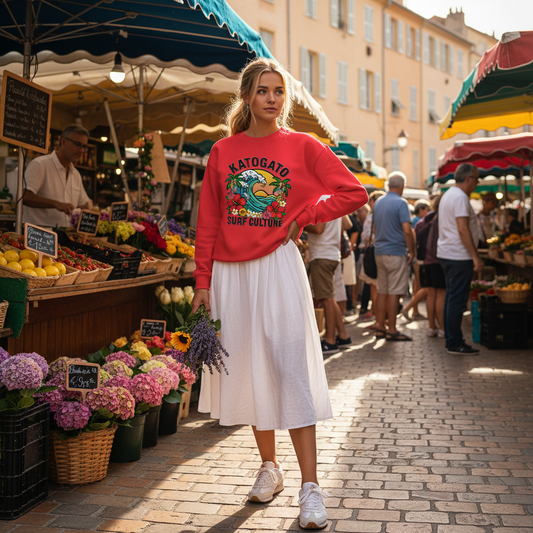 “Hālau Wave” Damen-Premium-Sweatshirt