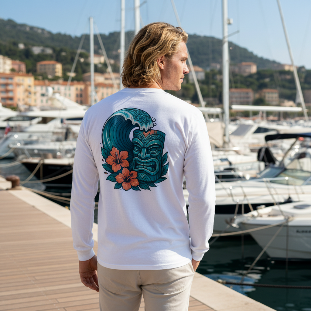 Katogato "Surf Culture" Herren-Langarmshirt