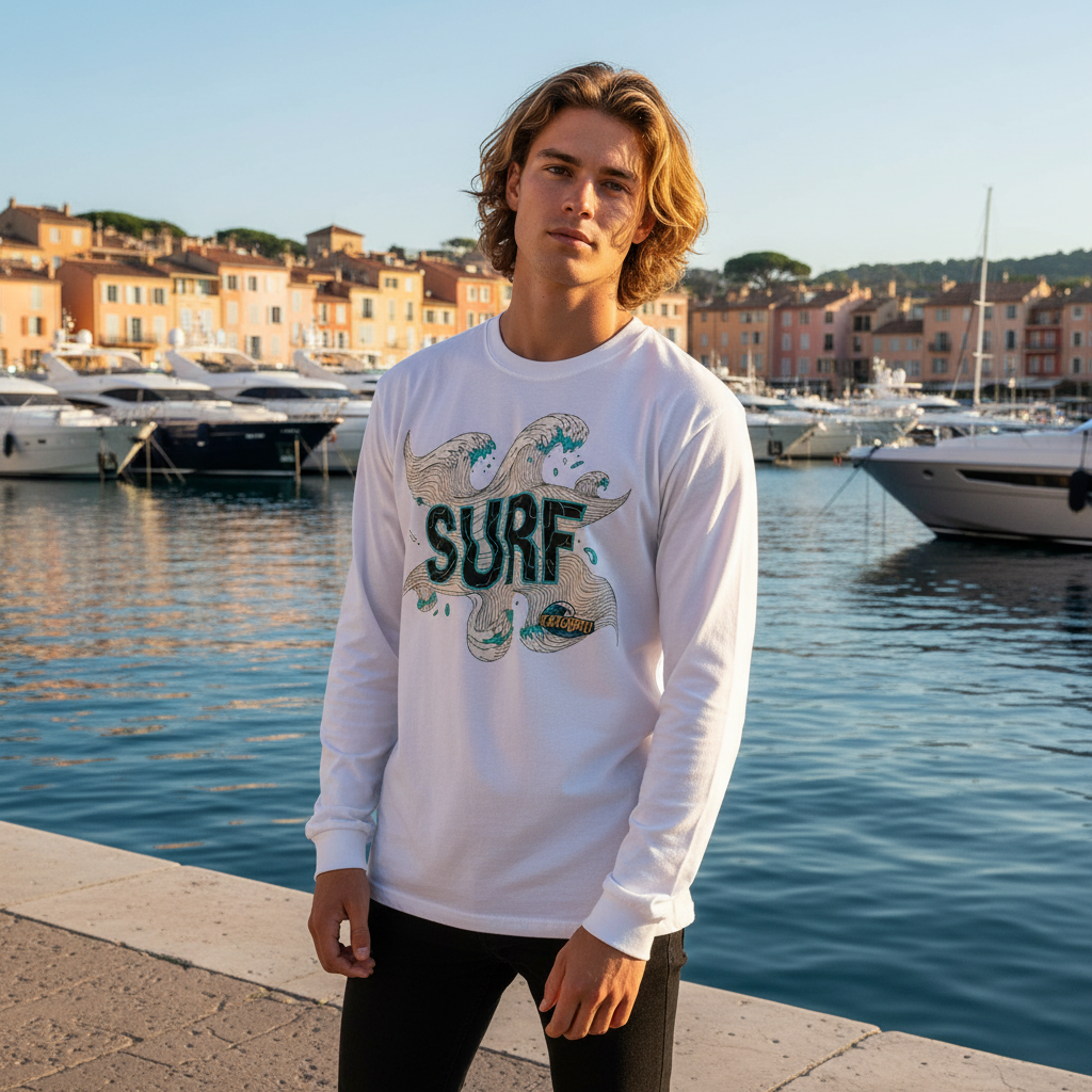 Katogato "Surf" Herren-Langarmshirt