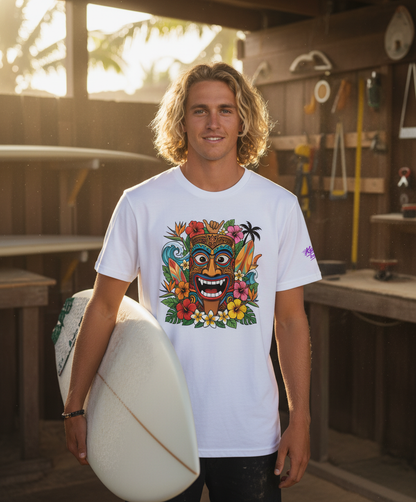 Katogato "Smiling Tiki" Herren Bio T-Shirt