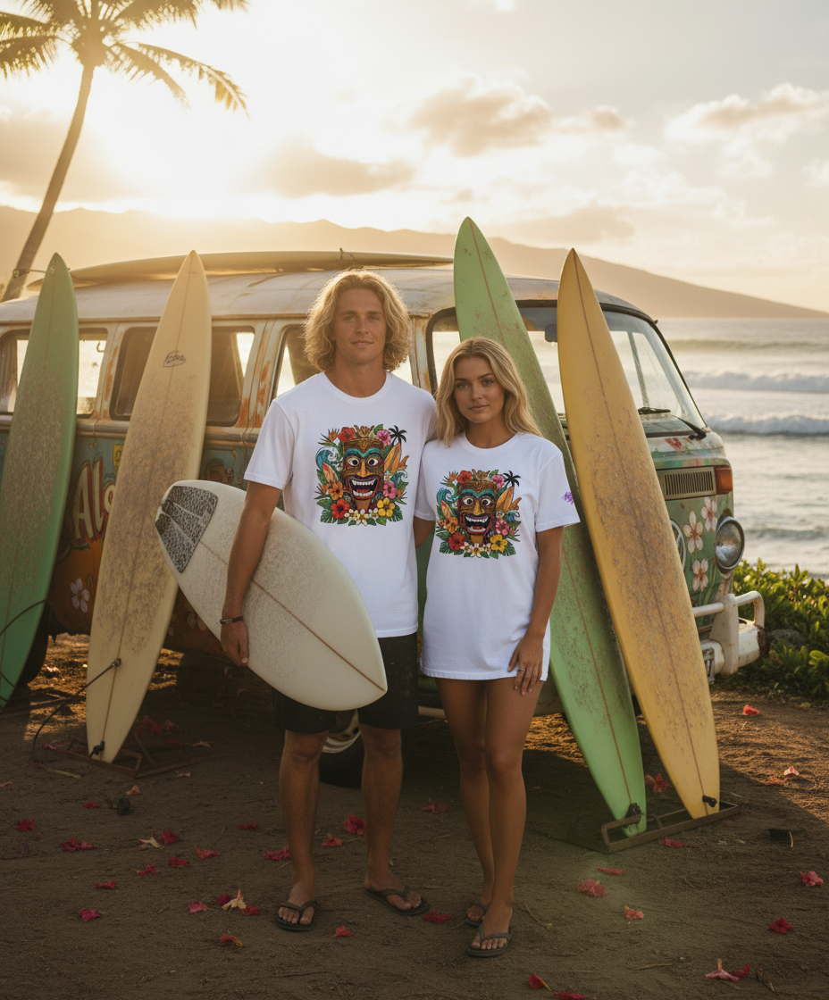 Katogato "Smiling Tiki" Herren Bio T-Shirt