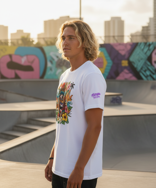 Katogato "Smiling Tiki" Herren Bio T-Shirt