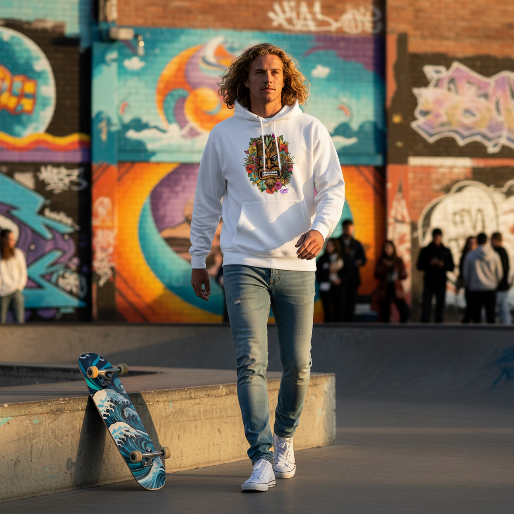 Katogato "Angry Tiki" Herren Hoodie