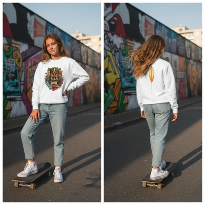 Katogato "Angry Tiki" Langarm Shirt für Jugendliche