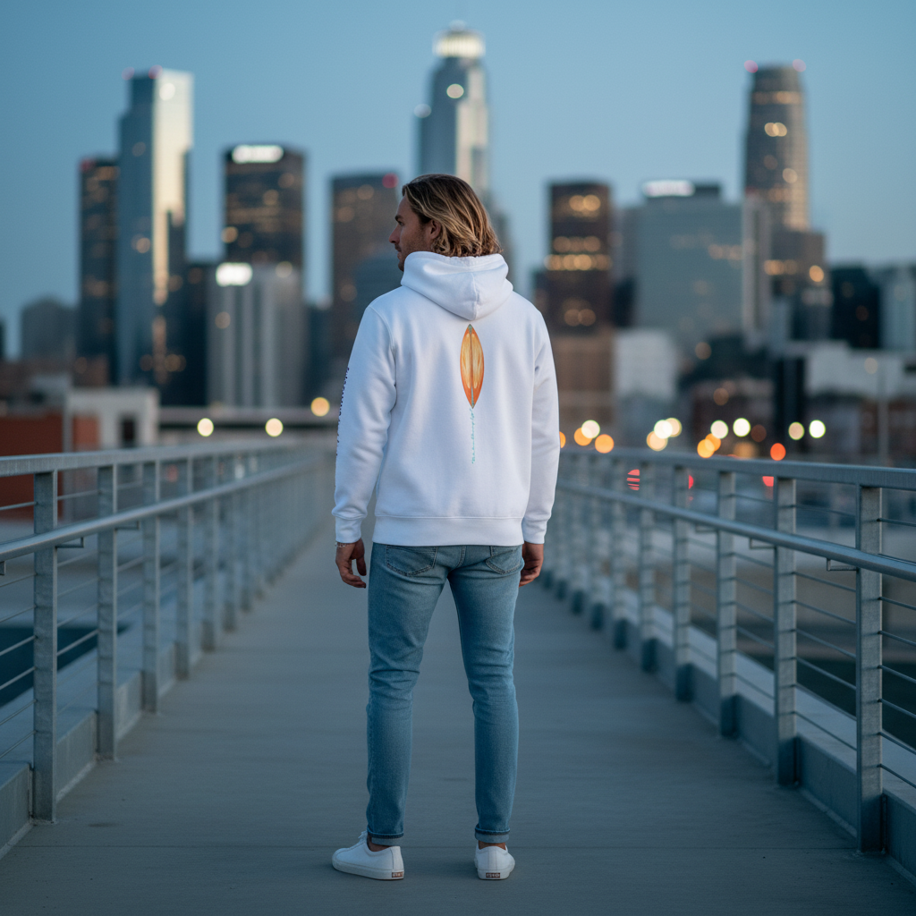 Katogato "Surf Culture Tiki" Herren-Kapuzenpullover