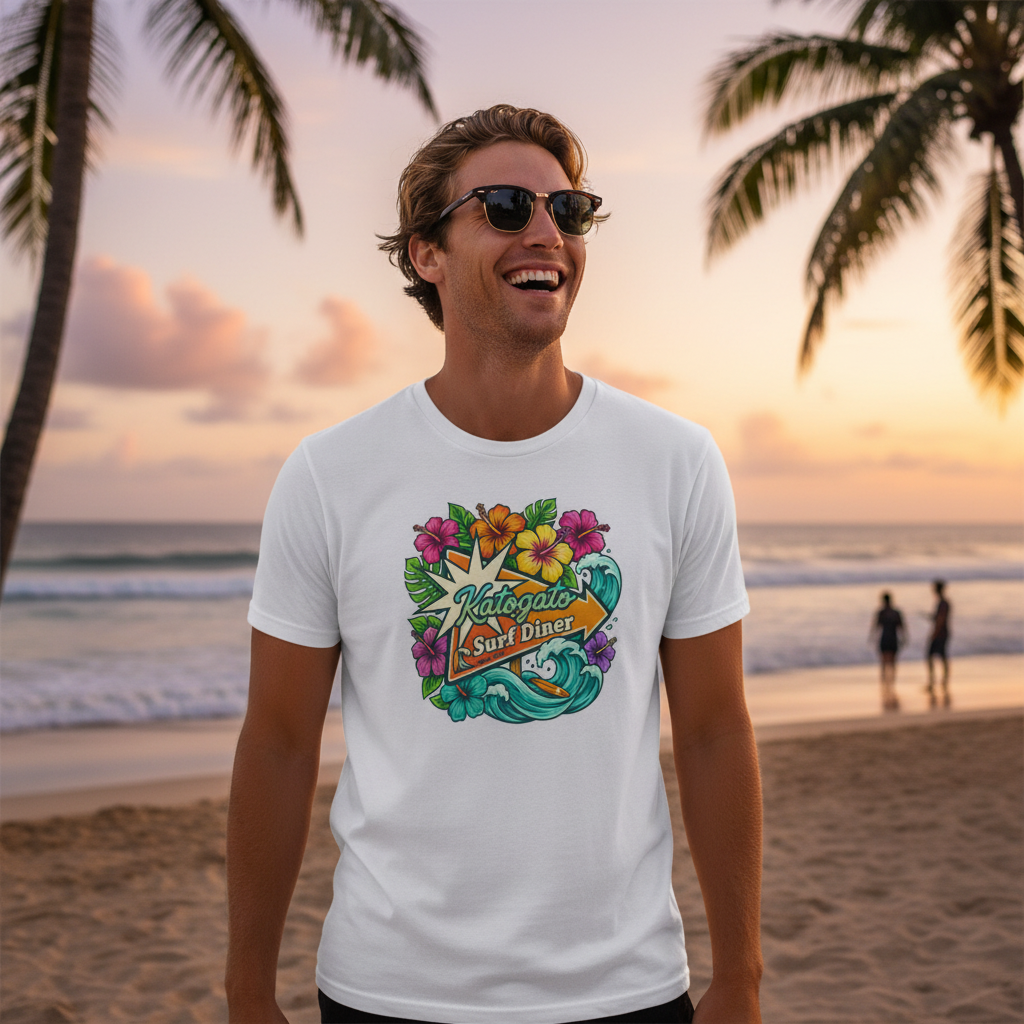 Katogato “Surf-Diner“ Herren-T-Shirt