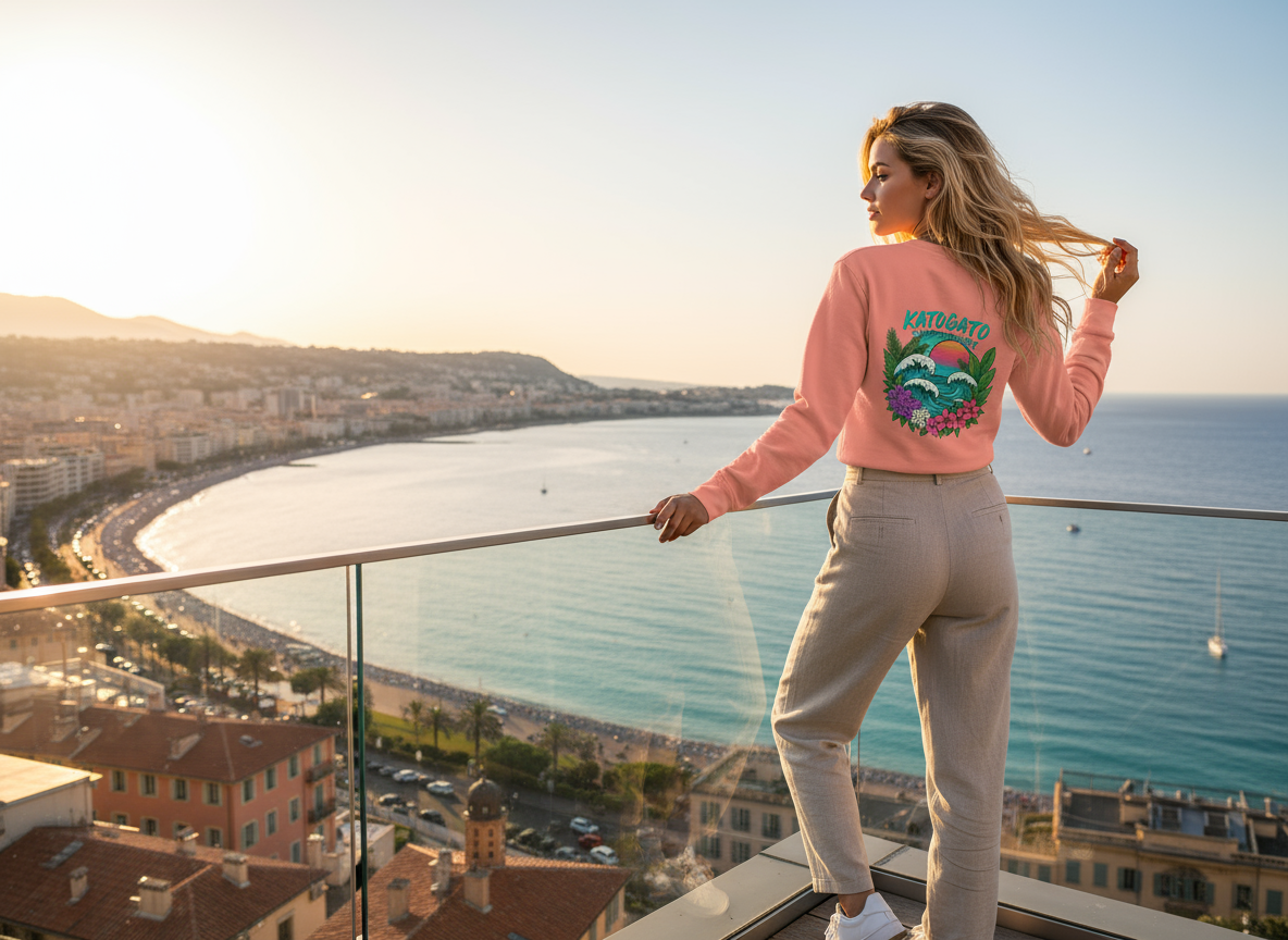 KATOGATO “Surf Culture“ Damen Sweatshirt – Urban Wave Edition