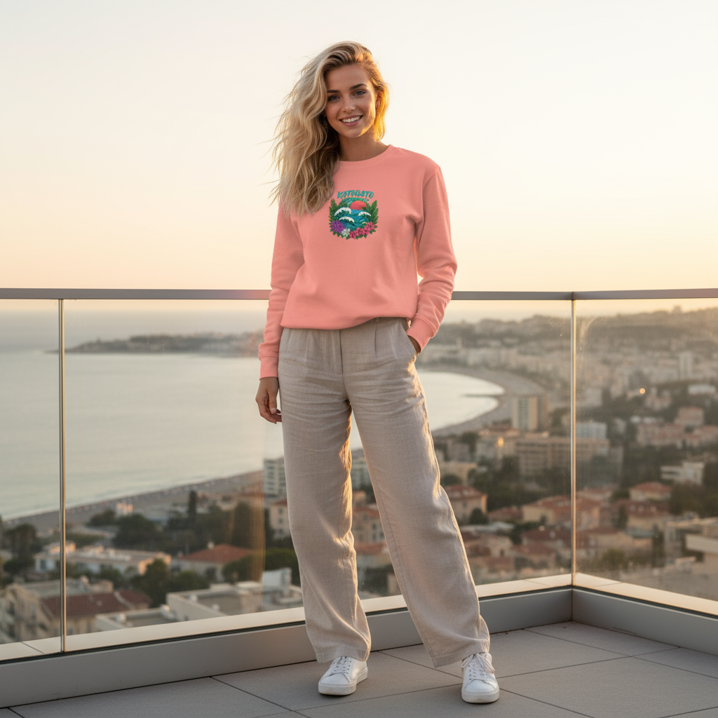 KATOGATO “Surf Culture“ Damen Sweatshirt – Urban Wave Edition