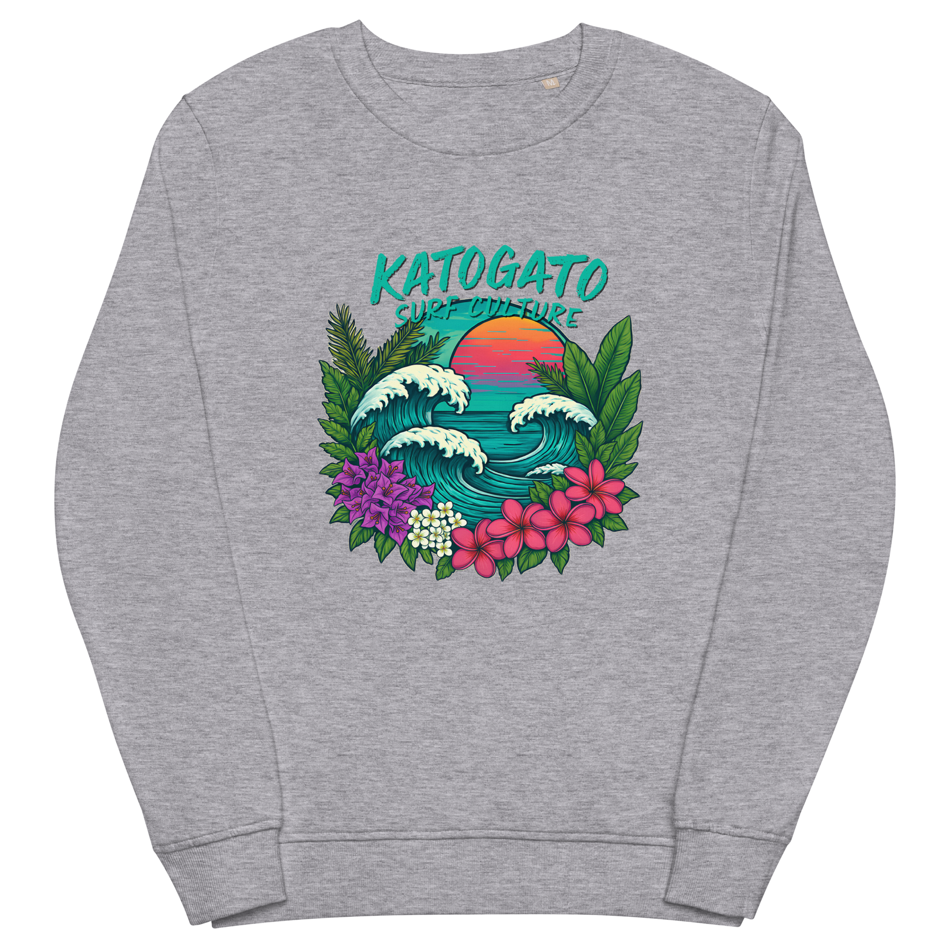 Katogato Surf Culture  "Nalu Sunset Crew" Herren Bio-Pullover