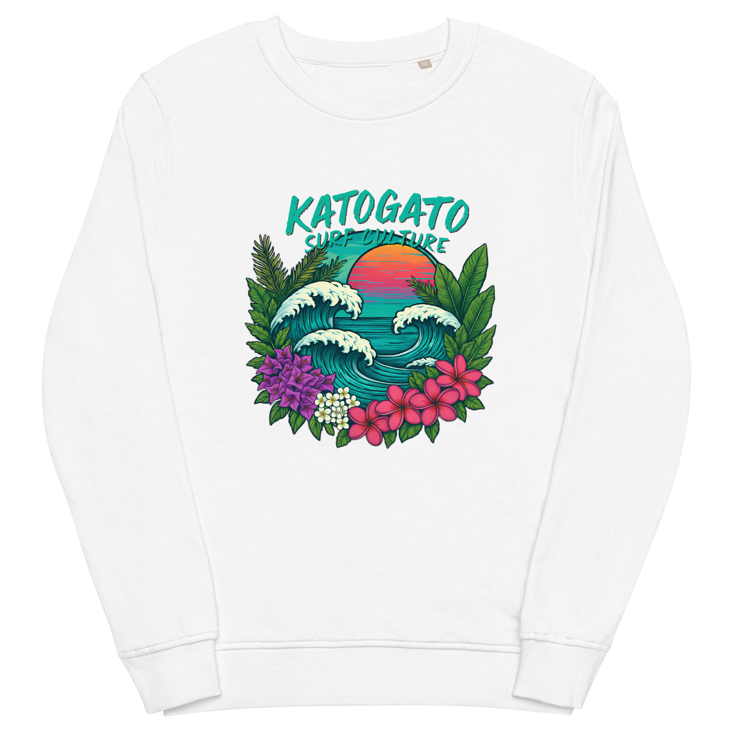 Katogato Surf Culture  "Nalu Sunset Crew" Herren Bio-Pullover