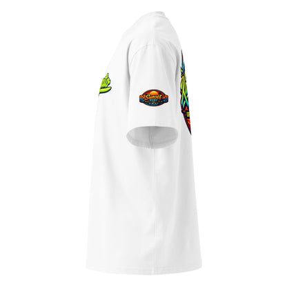 Katogato “Surf-Chill-Repeat“  Oversized-Herren-Bio-T-Shirt mit Motiv Aufdruck Vorne und hinten