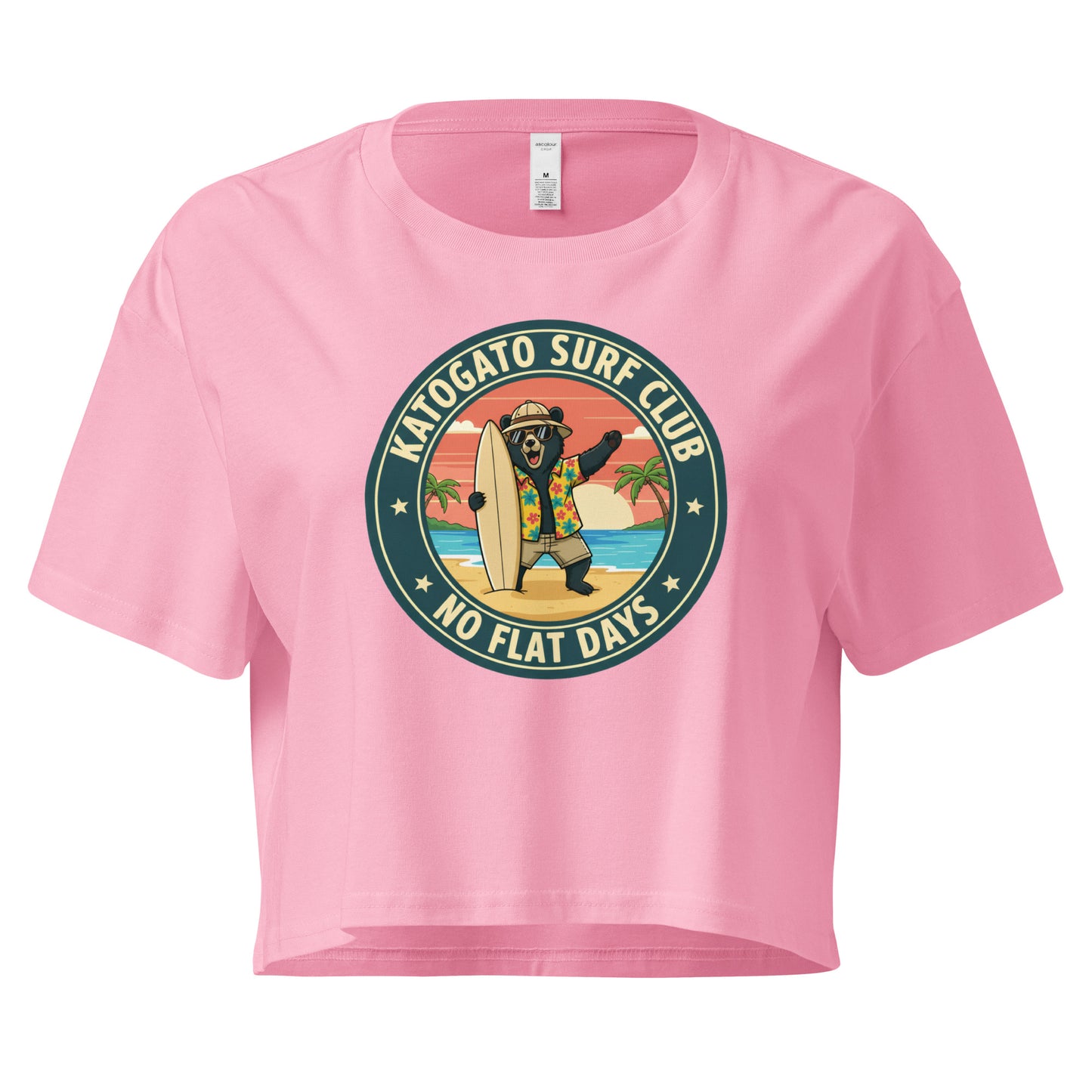 Katogato "No Flat Days" Damen-Crop-Top