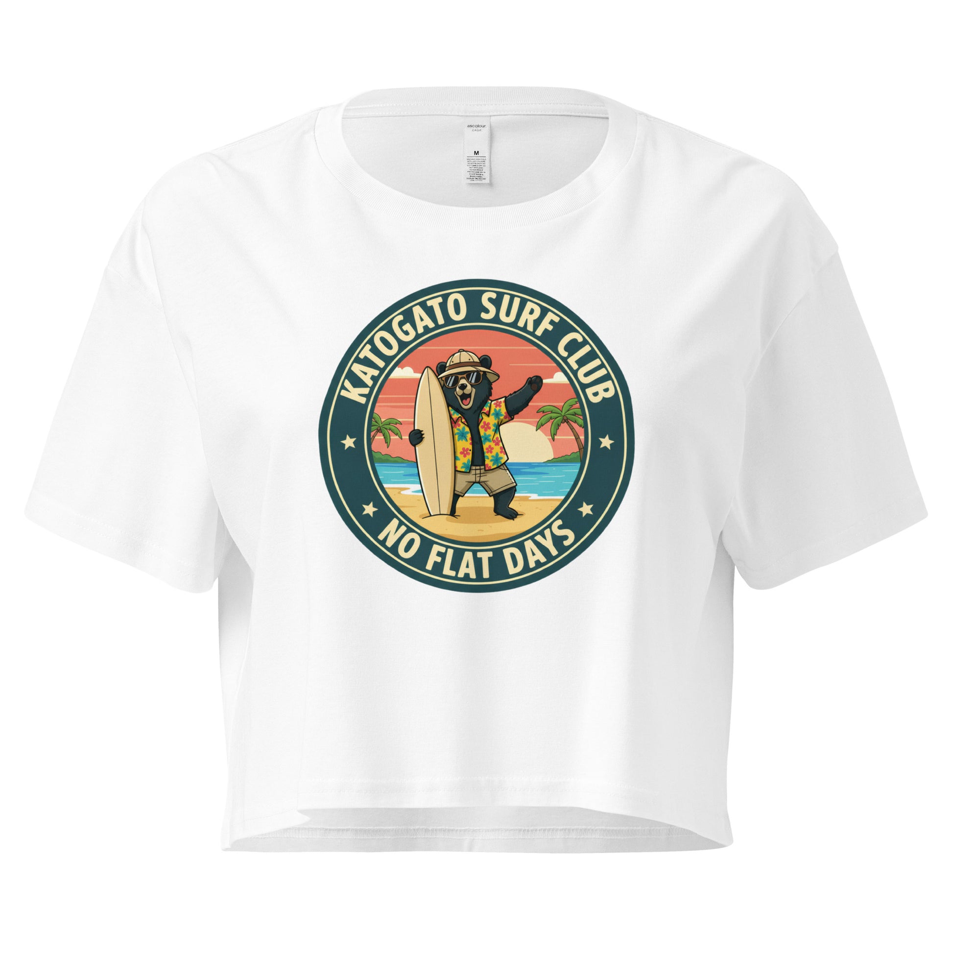 Katogato "No Flat Days" Damen-Crop-Top